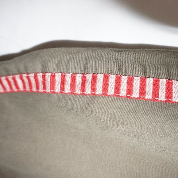 J CREW NWT Toothpick Olive Army Green Neutral Jean Tux Stripe Ankle Pants 32 - Picture 7 of 9